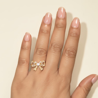 Cutest Bow diamond ring