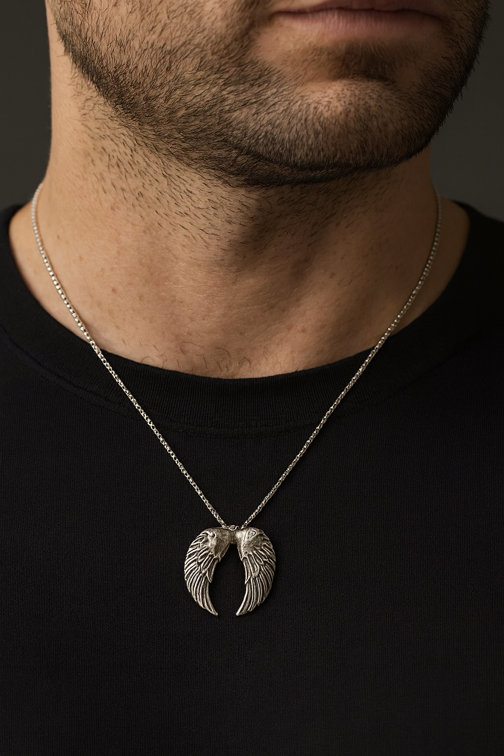 Angel Wing Tianium Steel Pendant