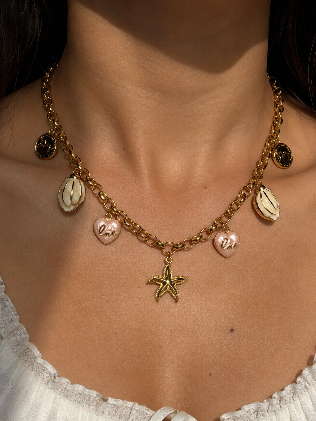 Salt & Shell Charm Necklace