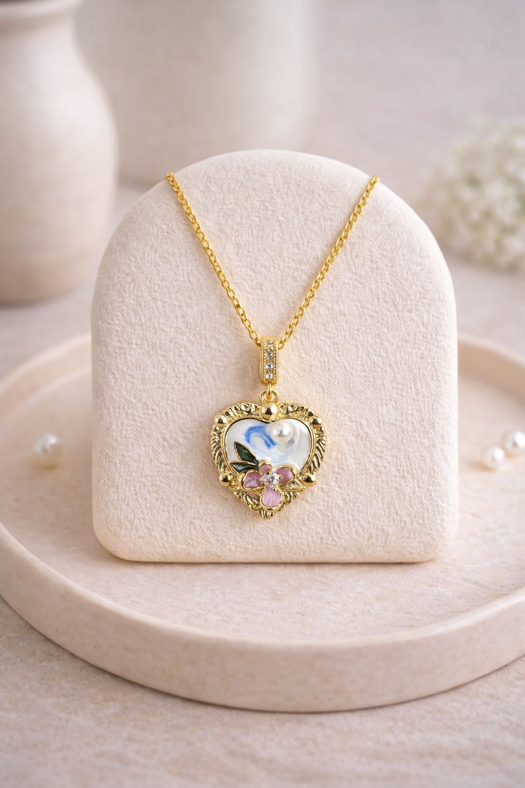 Floral Heart Pendant