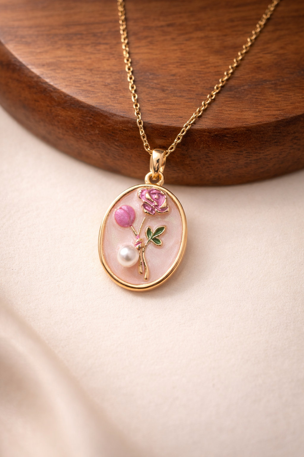 Rose Pearl Pendant