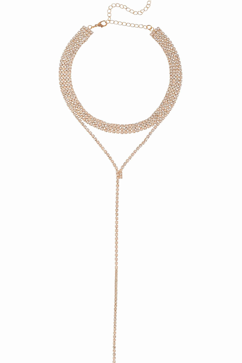 Infinity Drop Choker with Earrings