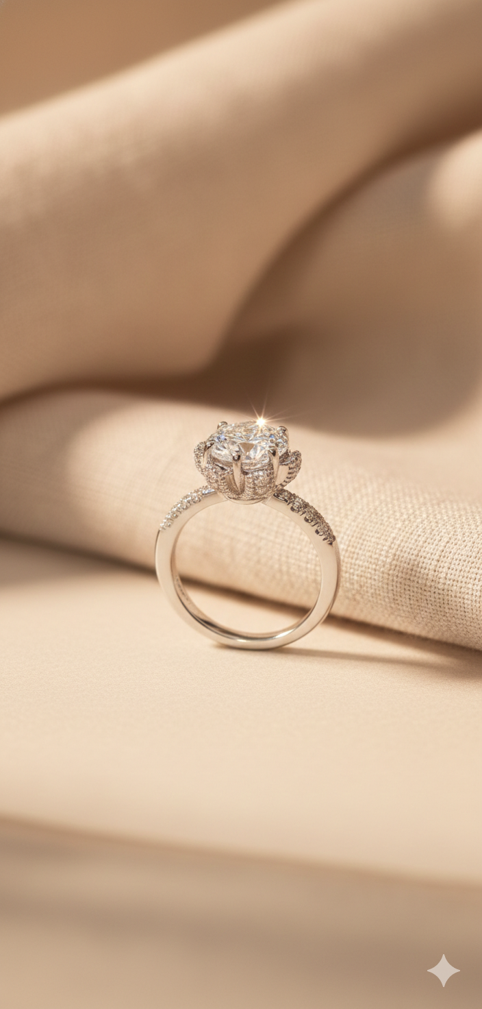 Snow Petal Ring
