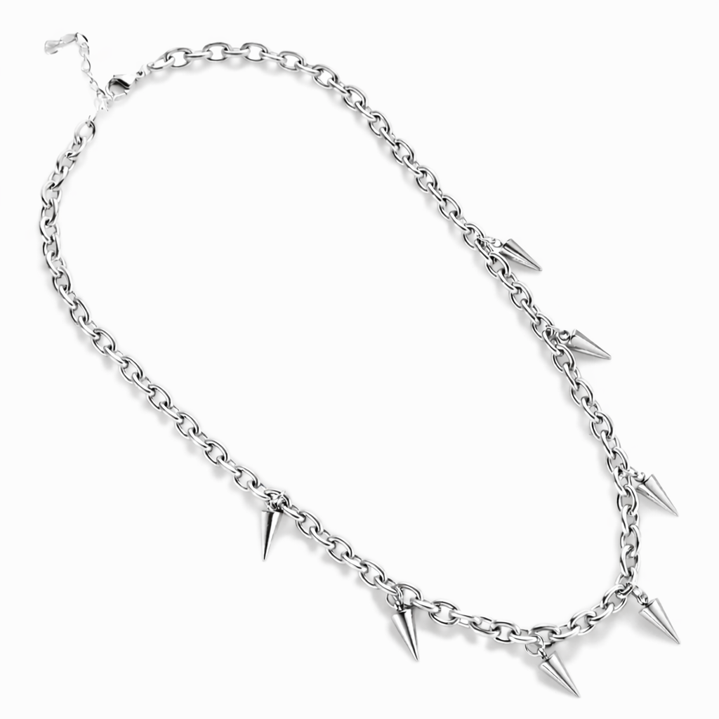 Spike Charm Chain Necklace