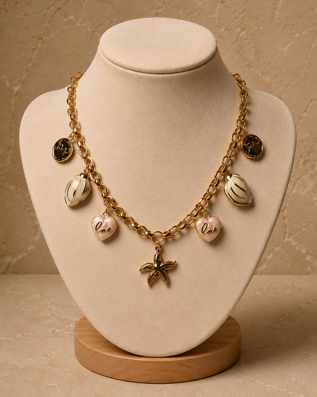 Salt & Shell Charm Necklace