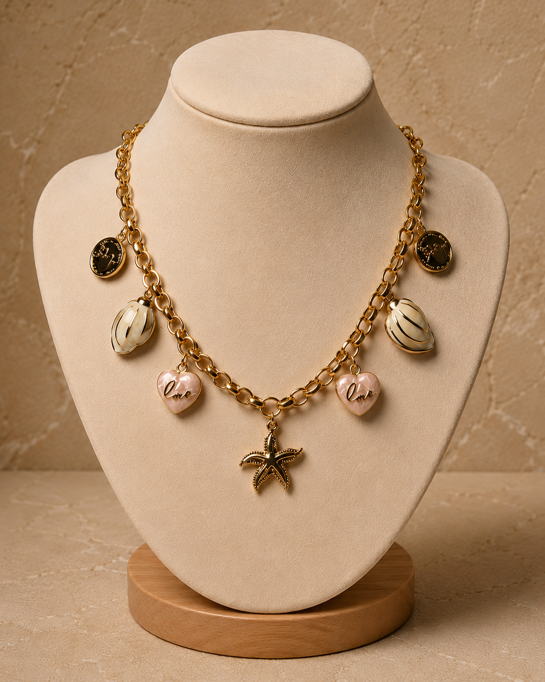 Salt & Shell Charm Necklace