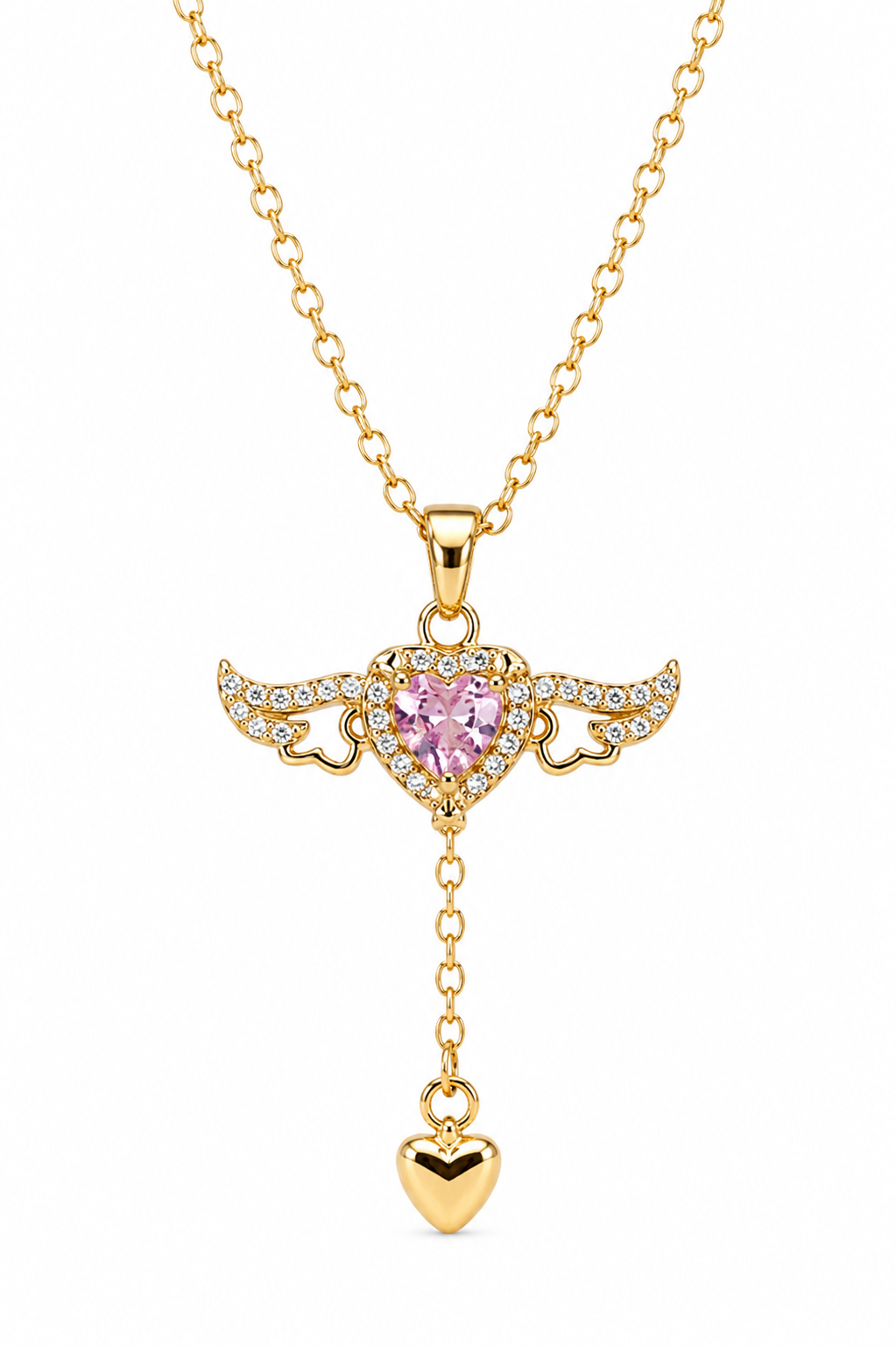 Cupid's Heart Wing Pendant