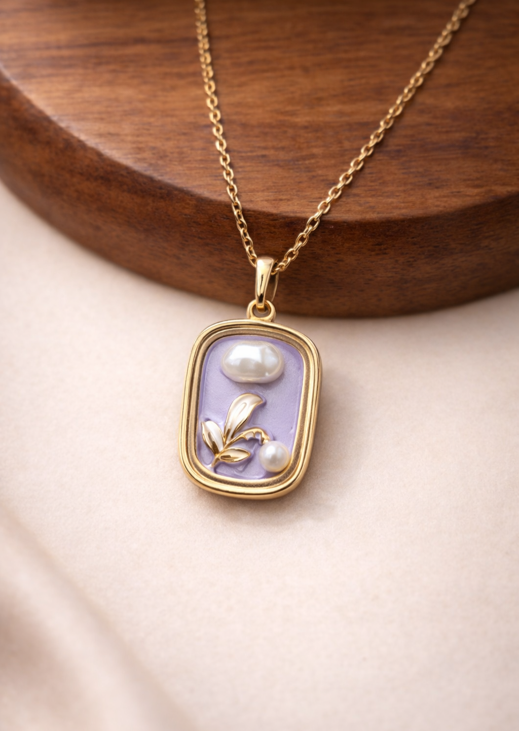 Violet Pearl Pendant