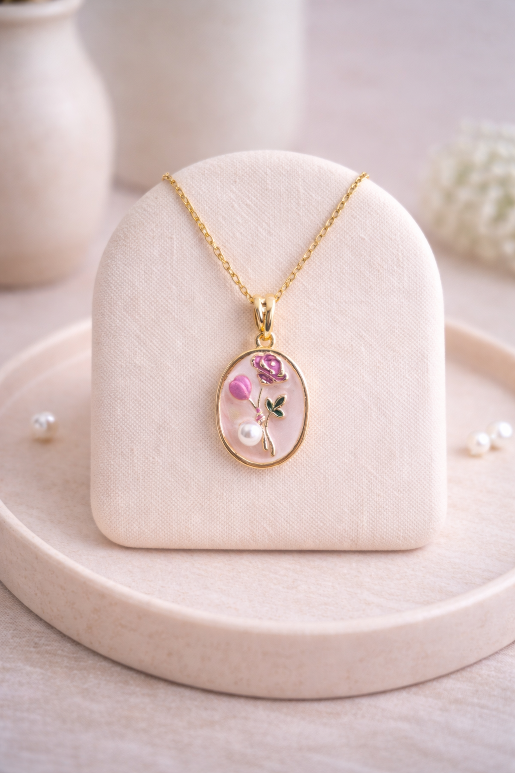 Rose Pearl Pendant