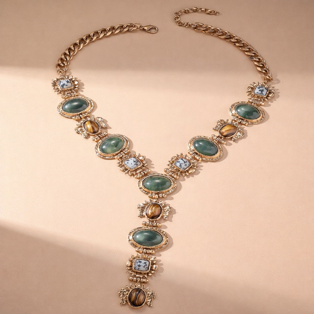 Bohemian Vintage Style Long Y Necklace