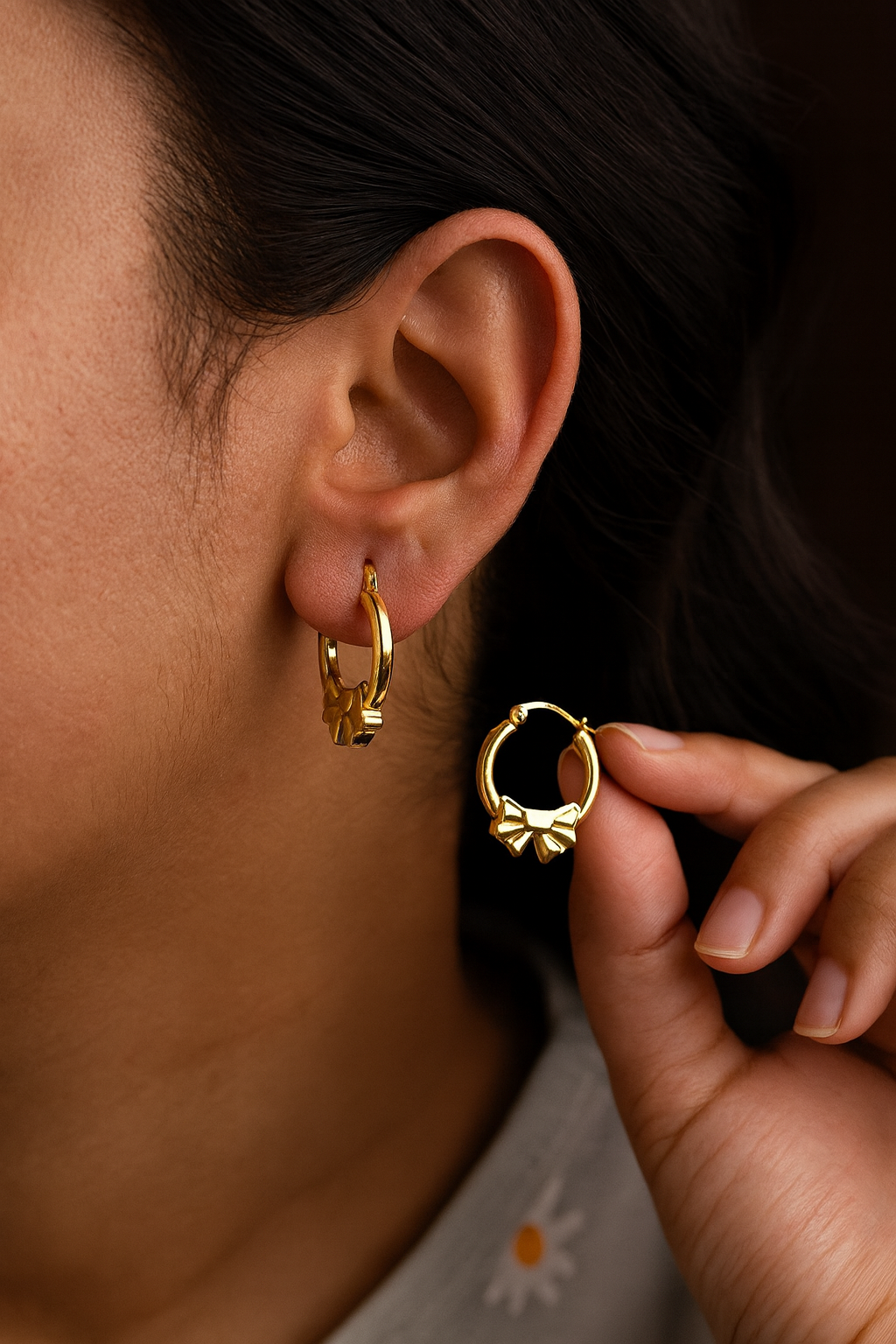 Aurelia Bow Hoops