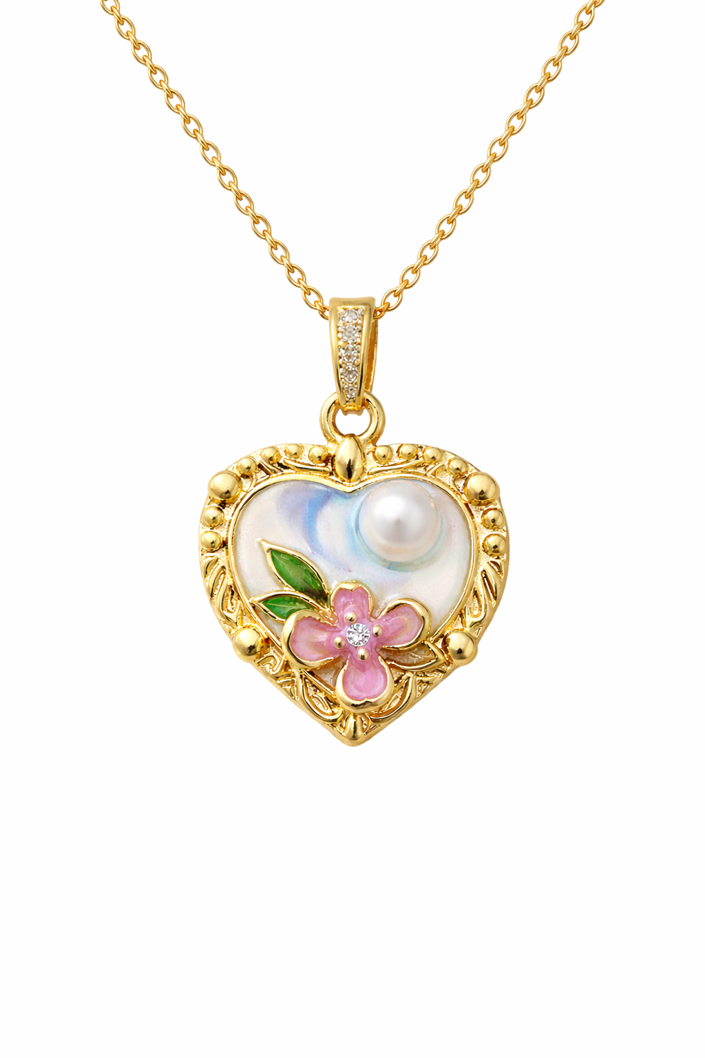 Floral Heart Pendant